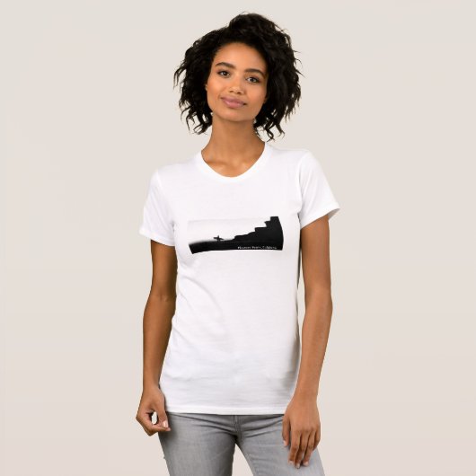 Dames plezierpunt t-shirt (Voorkant volledig)