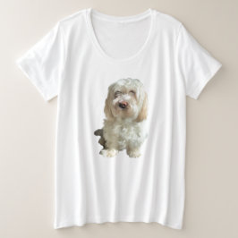 Dames plus grootte Tee Shirt Havanese Dog
