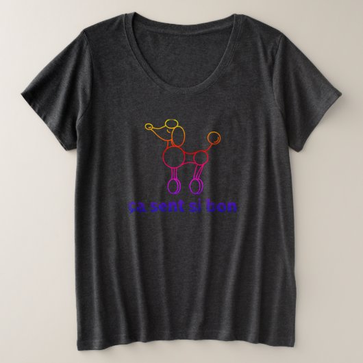 Dames Plus Maat "We ruiken Beter" Grote Maat T-shirt (Design voorkant)
