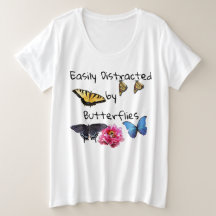 Dames Plus Size T-shirt gemakkelijk afgeleid