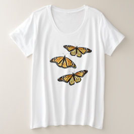 Dames Plus Size T-shirt Monarchs