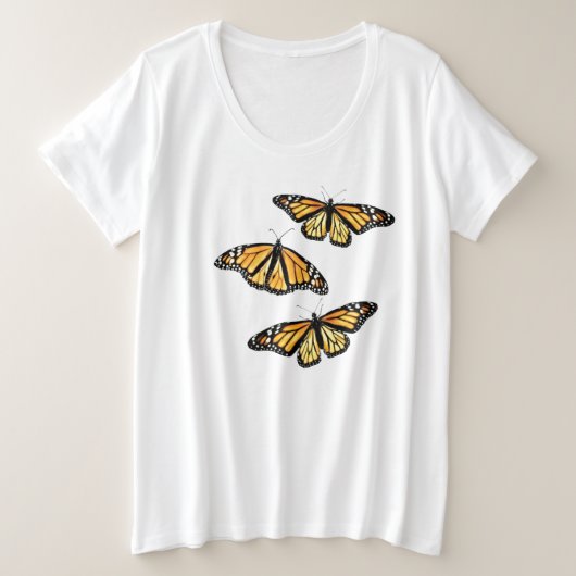 Dames Plus Size T-shirt Monarchs (Design voorkant)