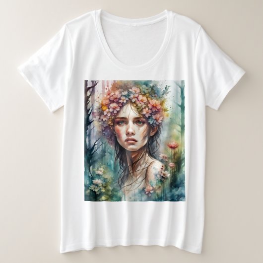 Dames Plus T-shirt (Design voorkant)