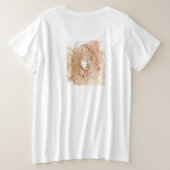 Dames Plus T-shirt (Design achterkant)