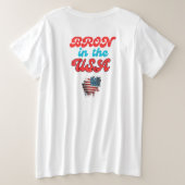 Dames Plus T-shirt (Design achterkant)