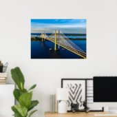 Dames Point Bridge, Jacksonville Poster (Thuiskantoor)