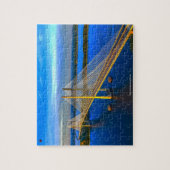 Dames Point-brug Jacksonville Florida. Legpuzzel (Verticaal)