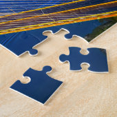Dames Point-brug Jacksonville Florida. Legpuzzel (Zijkant)