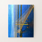 Dames Point-brug Jacksonville Florida. Legpuzzel (Verticaal)
