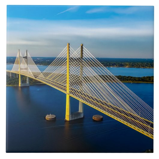 Dames Point-brug, Jacksonville Tegeltje (Voorkant)