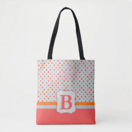 Dames Polka gestippeld, geparafeerde Golf Tote Bag