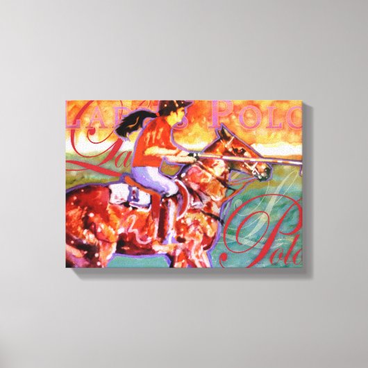 Dames Polo Canvas Afdruk (Voorkant)