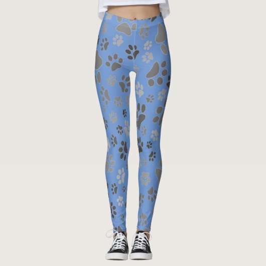 Dames Pootafdruk Broek Leggings (Voorkant)
