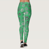 Dames Pootafdruk Broek Leggings (Achterkant)