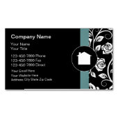 Dames Professionele Realtor Thema Magnetisch Visitekaartje (Voorkant)