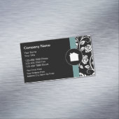 Dames Professionele Realtor Thema Magnetisch Visitekaartje (Voorbeeld)