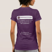 Dames pseudomyxoma overlevende supermacht t-shirt (Achterkant)