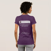 Dames pseudomyxoma overlevende supermacht t-shirt (Achterkant volledig)