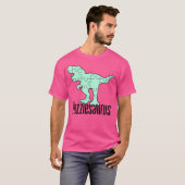 Dames Puzzlesaurus Dinosaurus Puzzelstuk Spel Jig T-shirt (Voorkant volledig)