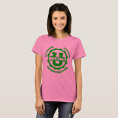 Dames Radiation Logo Ringer T-Shirt (Voorkant volledig)