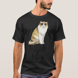 Dames Ragdoll Moeder Cute Kat Moeder Kitten Meisje T-shirt