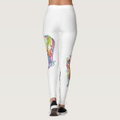 Dames Rainbow Unicorn-Leggings Leggings (Achterkant)