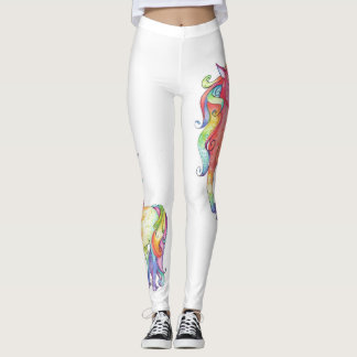 Dames Rainbow Unicorn-Leggings Leggings