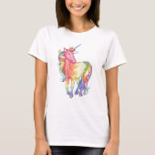 Dames Rainbow Unicorn T-shirt (Voorkant)