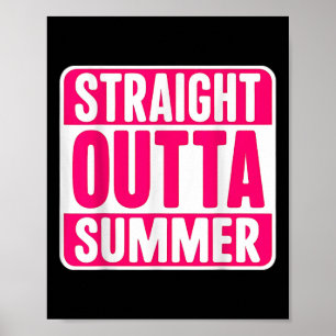 Dames Rechtdoor Uit De Zomer Terug Naar School Eer Poster