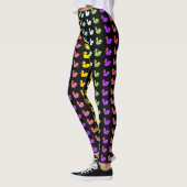 Dames Regenboog Eend Leggings (Links)