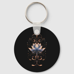 Dames Reiki Lotus Bloem New Age Meditatie Yoga Sleutelhanger