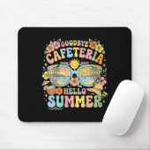 Dames retro afscheid cafetaria hallo zomer strand muismat (Met muis)
