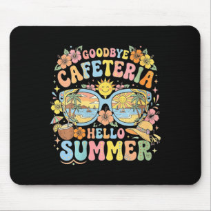 Dames retro afscheid cafetaria hallo zomer strand muismat