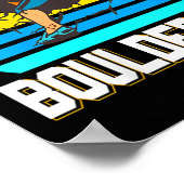 Dames Retro Bouldermuur Smash Indoor Klimmen Poster (Hoek)