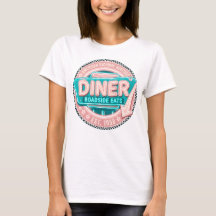 Dames Retro Diner Roadside Eats 1958 T-shirt