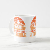 Dames Retro Raften Whitewater Raften Koffiemok (Voorkant links)