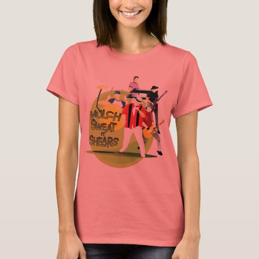 Dames Ringer Band - kies uw kleur T-shirt (Voorkant)