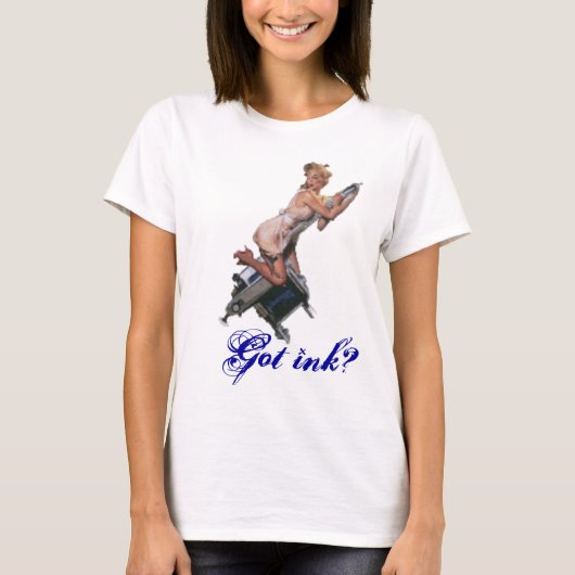 Dames Ringer, heb ik inkt? T-Shirt (Voorkant)
