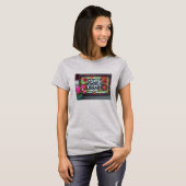 Dames Ringer T met Cutler Flowers Sign T-shirt (Voorkant volledig)
