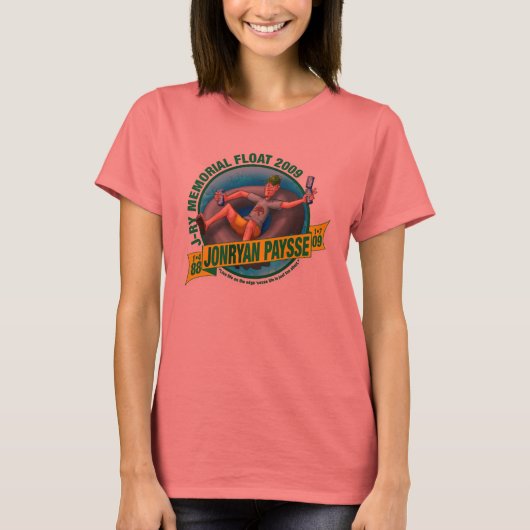 Dames Ringer T (zwart-wit) T-shirt (Voorkant)