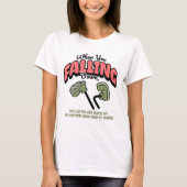 Dames "Rise After Falling" Surrealisme Kunst T-shi T-shirt (Voorkant)