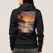 Dames ritsjack met capuchon hoodie (Achterkant)