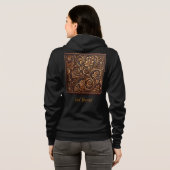 Dames ritsjack met capuchon hoodie (Achterkant volledig)