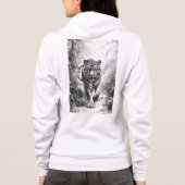 Dames ritsjack met capuchon hoodie (Achterkant)