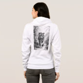 Dames ritsjack met capuchon hoodie (Achterkant volledig)