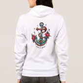 Dames ritsjack met capuchon hoodie (Achterkant)