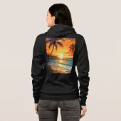 Dames ritskaptrui hoodie (Achterkant volledig)