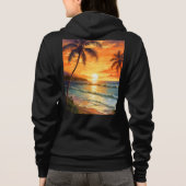 Dames ritskaptrui hoodie (Achterkant)