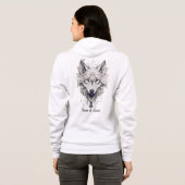 Dames ritskaptrui hoodie (Achterkant volledig)