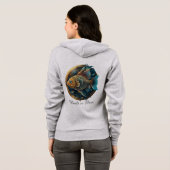 Dames ritskaptrui hoodie (Achterkant volledig)
